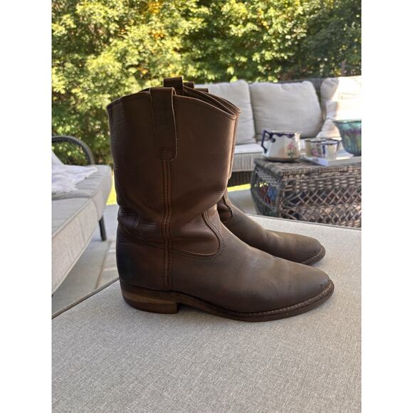 Red Wing 1155 Pecos Leather Work Boots Heritage Nailseat Soft Toe Sz 10 Western - Picture 3 of 15